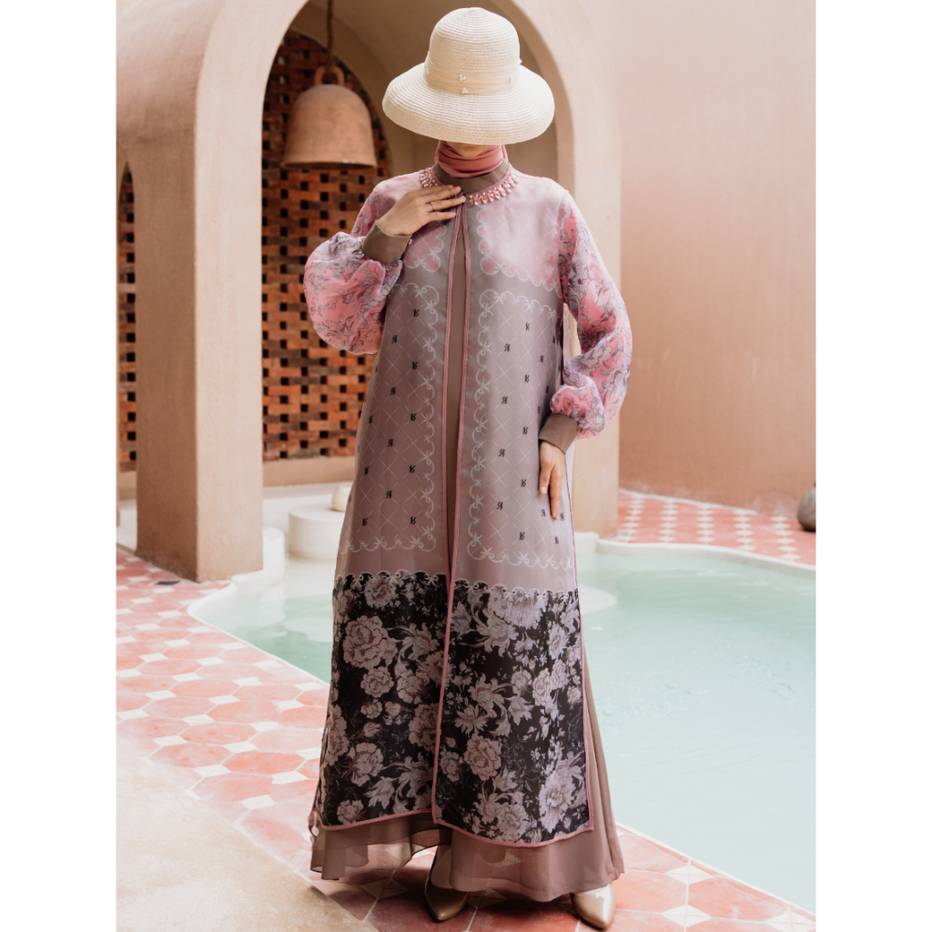 Syafura Dress by EFER FASHION | Dress Kondangan | Gamis Kondangan | Dress Organza | Dress Set Outer 