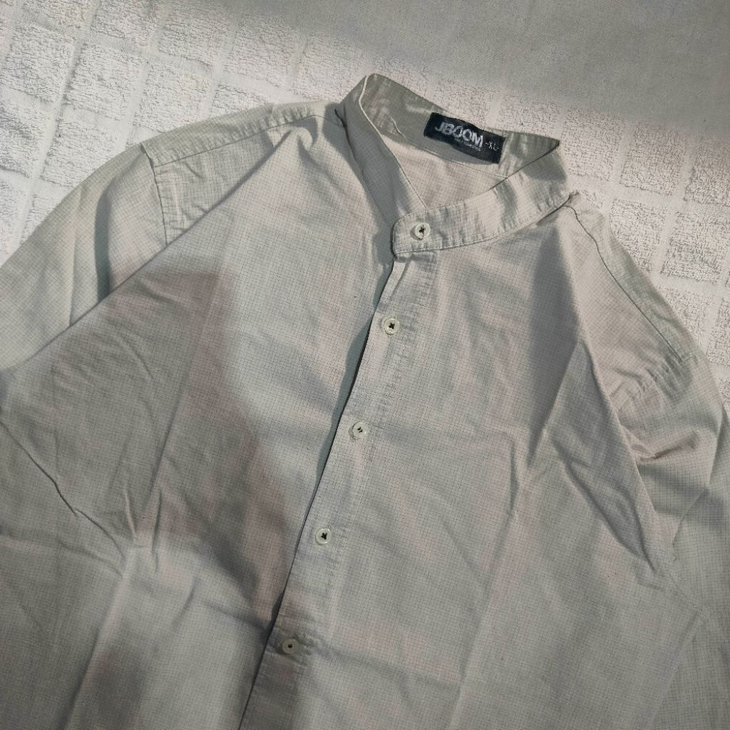 Kemeja Shanghai Jboom Kotak-kotak Sage (M / ld 106)