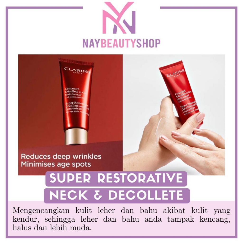 CLARINS SUPER RESTORATIVE DECOLLETE AND NECK CONCENTRATE 75ML