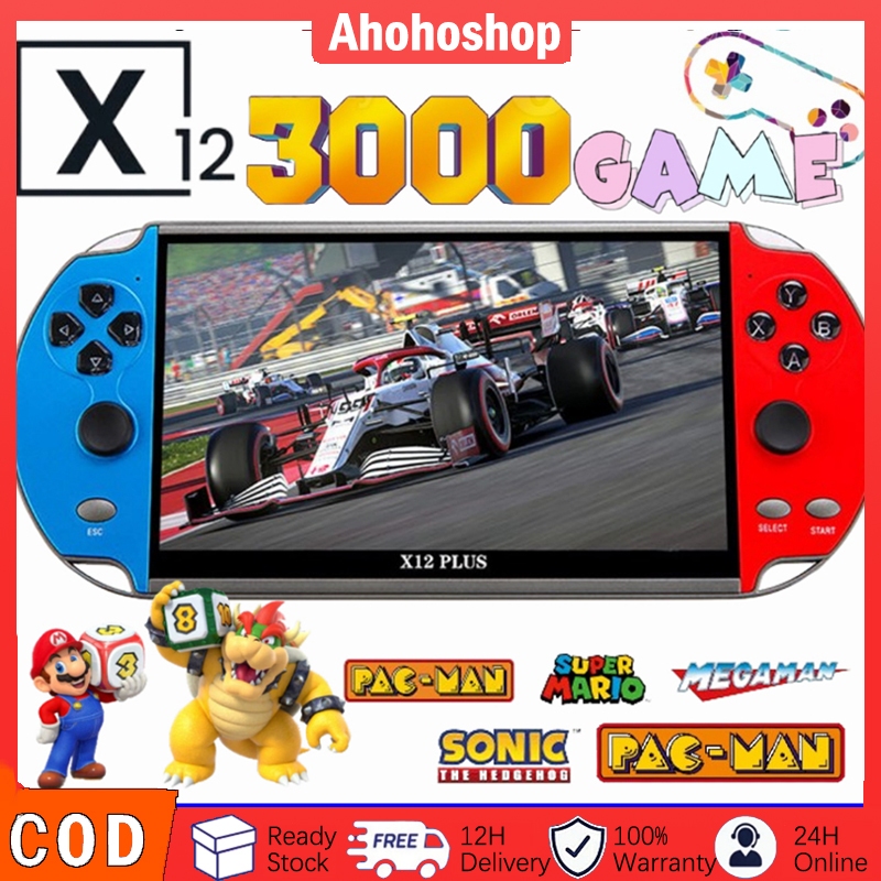 PSP X12/X7PLUS Gameboy Retro Video Game Console 8GB Bawaan 9999+ Game 5.1 inch Handheld Game Console