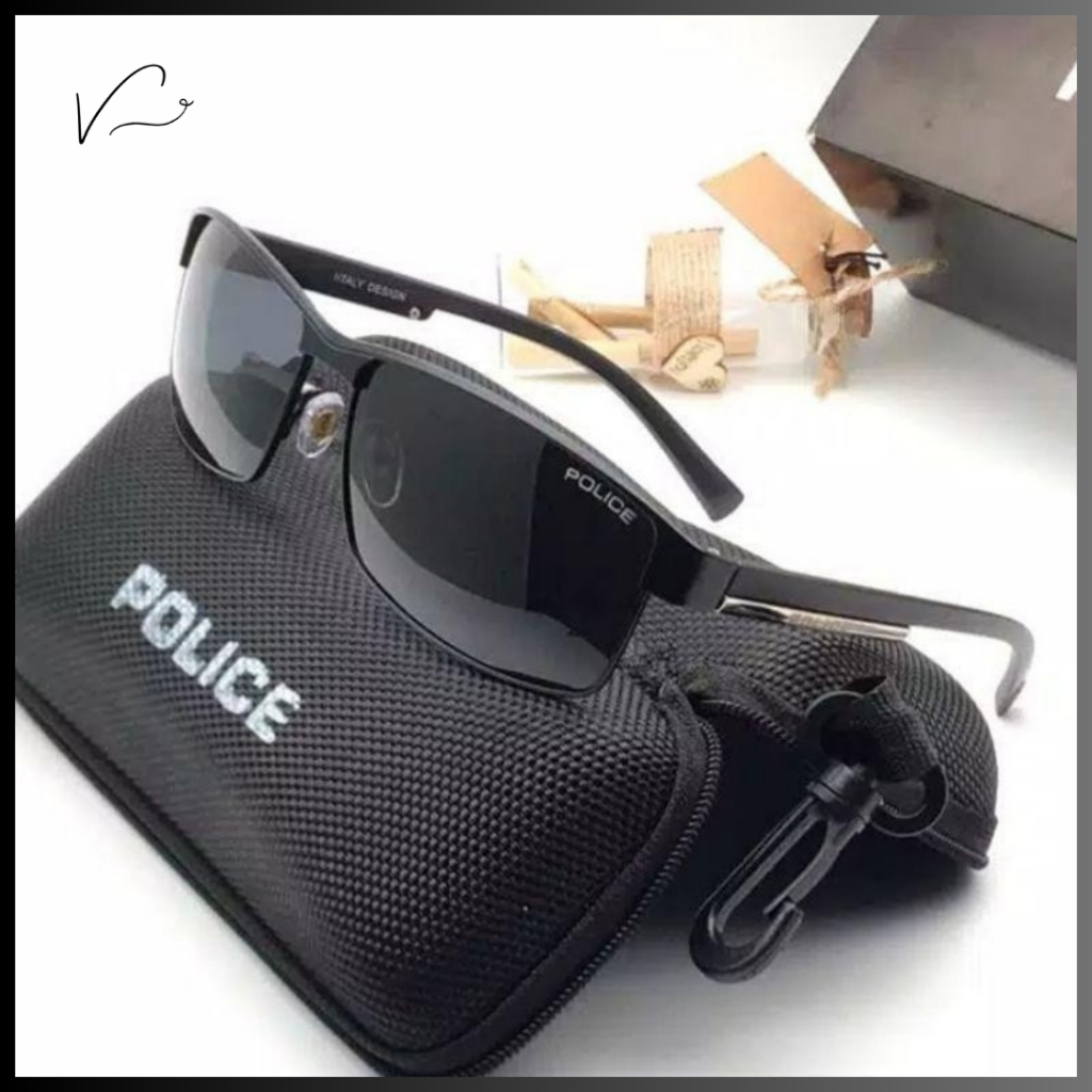 KACAMATA SPORT POLICE LENSA POLARIZED ANTISILAU ANTIRADIASI OUTDOOR INDOOR