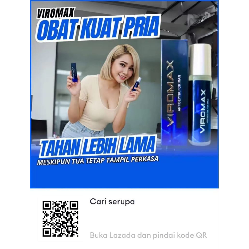 VIROMAX Obat Kuat pria oles Tahan Lama permanen aman BPOM 100% Original Bisa Bayar Ditempat COD