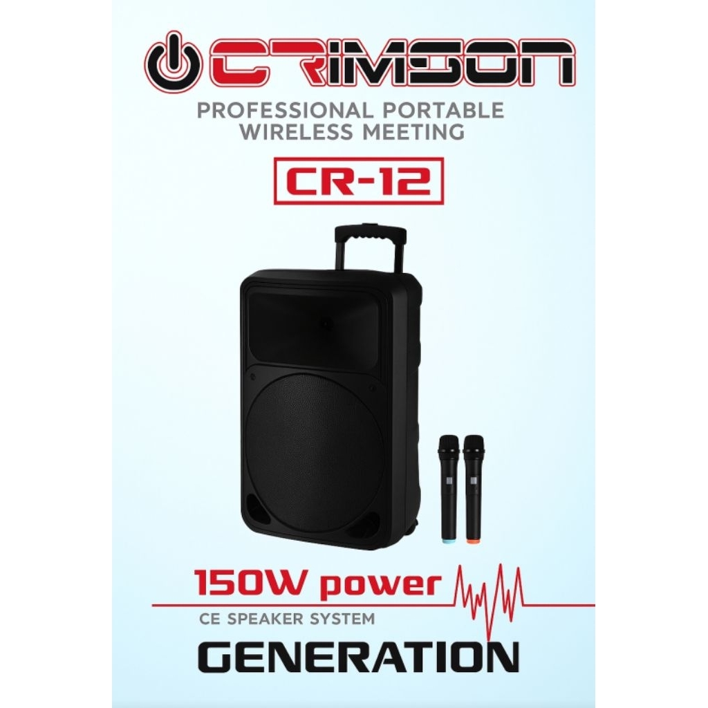 Speaker Portable Crimson CR12 Generation Original Speaker 12 inch