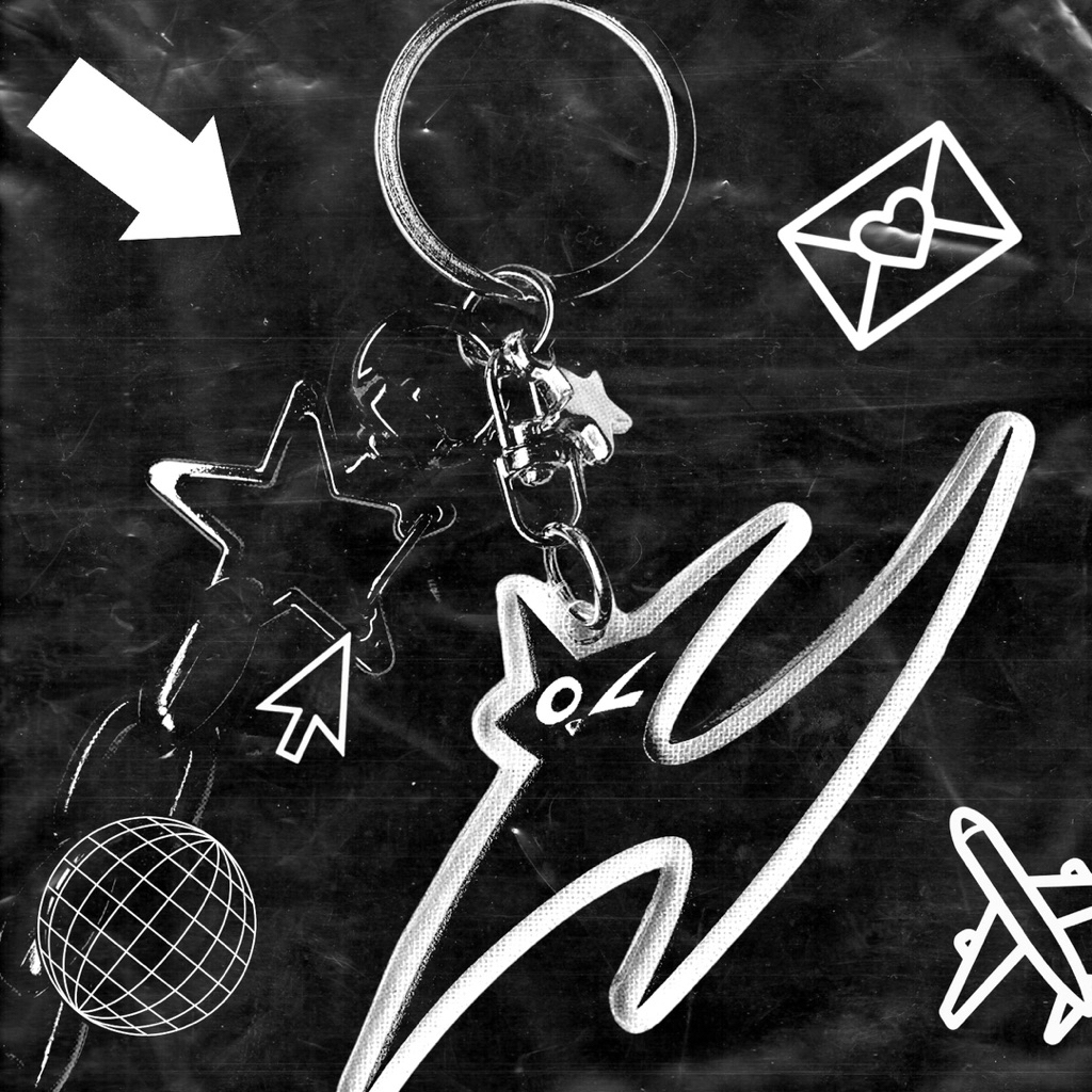 [FREE STIKER] KEYCHAIN HINDIA CAT GANTUNGAN KUNCI HINDIA CHARM HINDIA