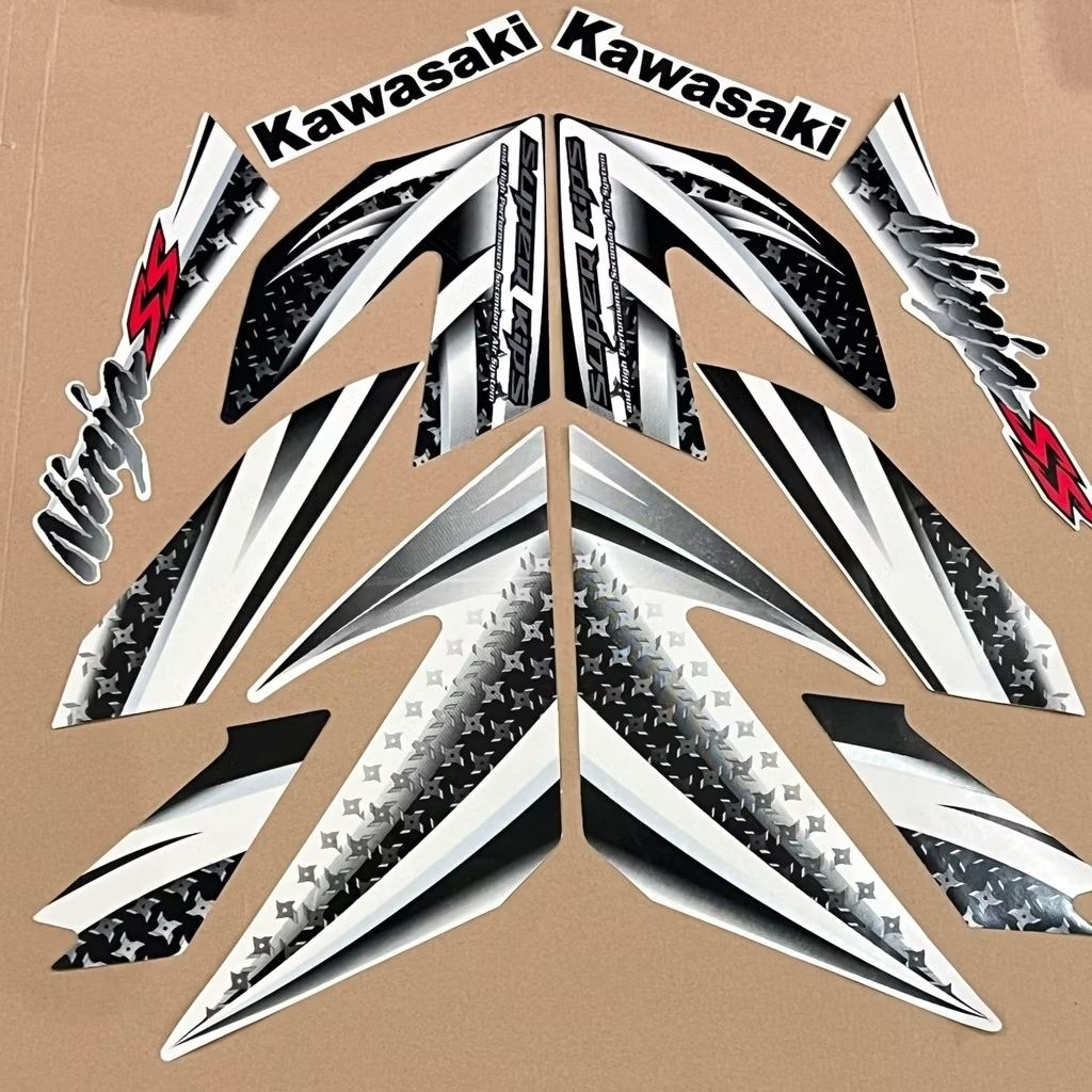 Stiker Striping Lis Body Motor Ninja SS 2012 Putih