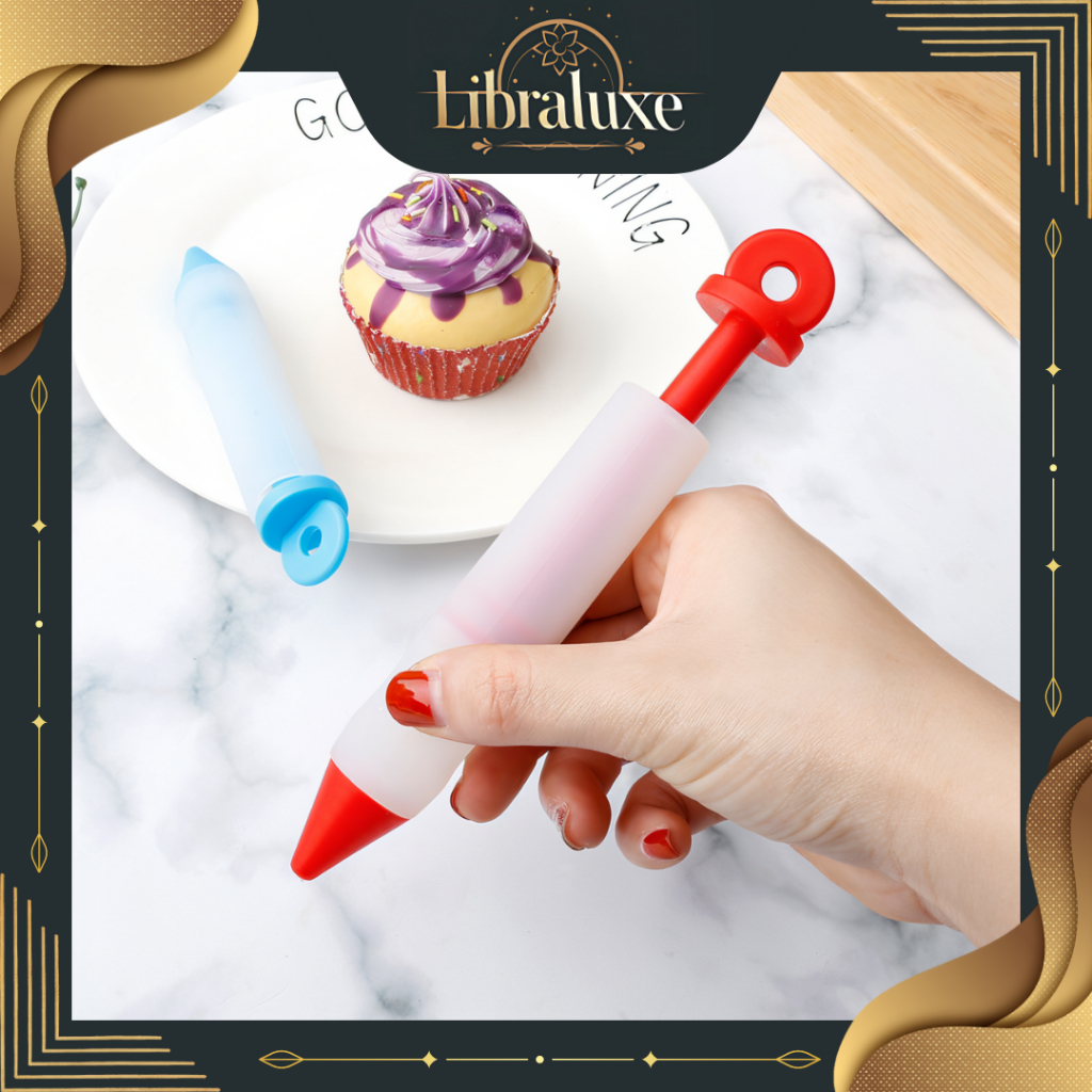 Pen Dekorasi Spuit Silikon Elastis / Termurah Icing Pen Murah / Pen Dekorasi Kue Bolu Serbaguna