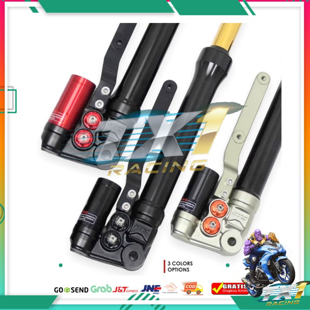 Shock depan KTC RACING MATRIX suspension depan ori pnp aerox old new klik rebound compreasion