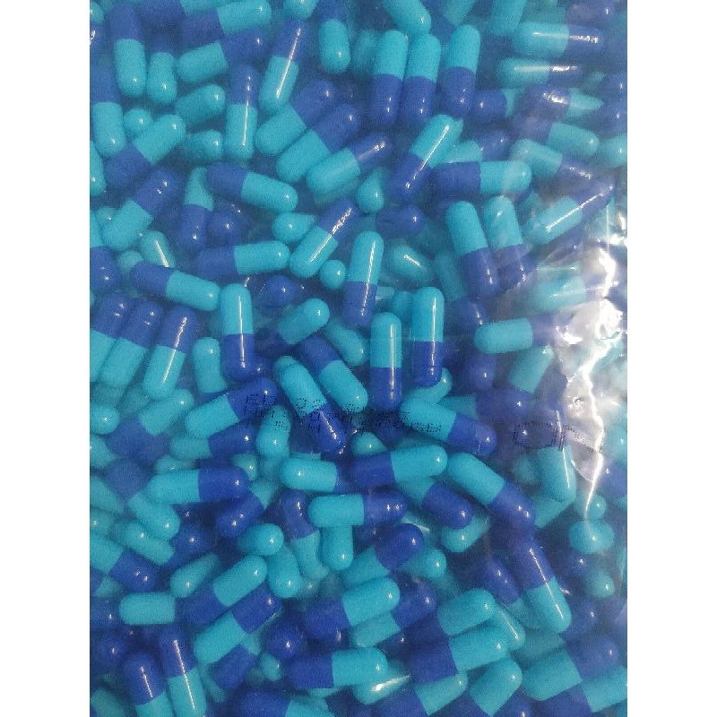 Cangkang Kapsul Kosong / biru 0 / Kapsul Halal Food Grade isi 1000