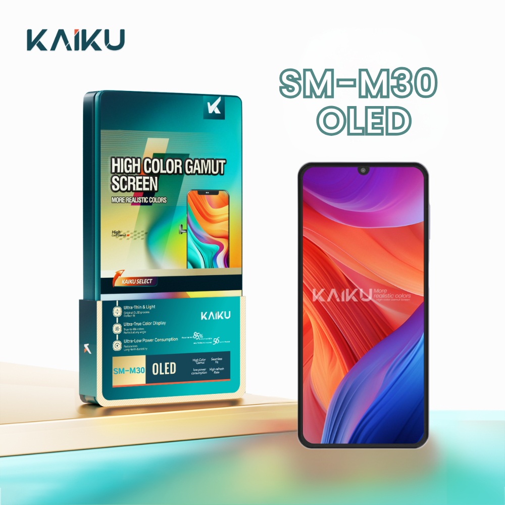 KAIKU Lcd Samsung M30 OLED Fullset Frame Touchscreen Original