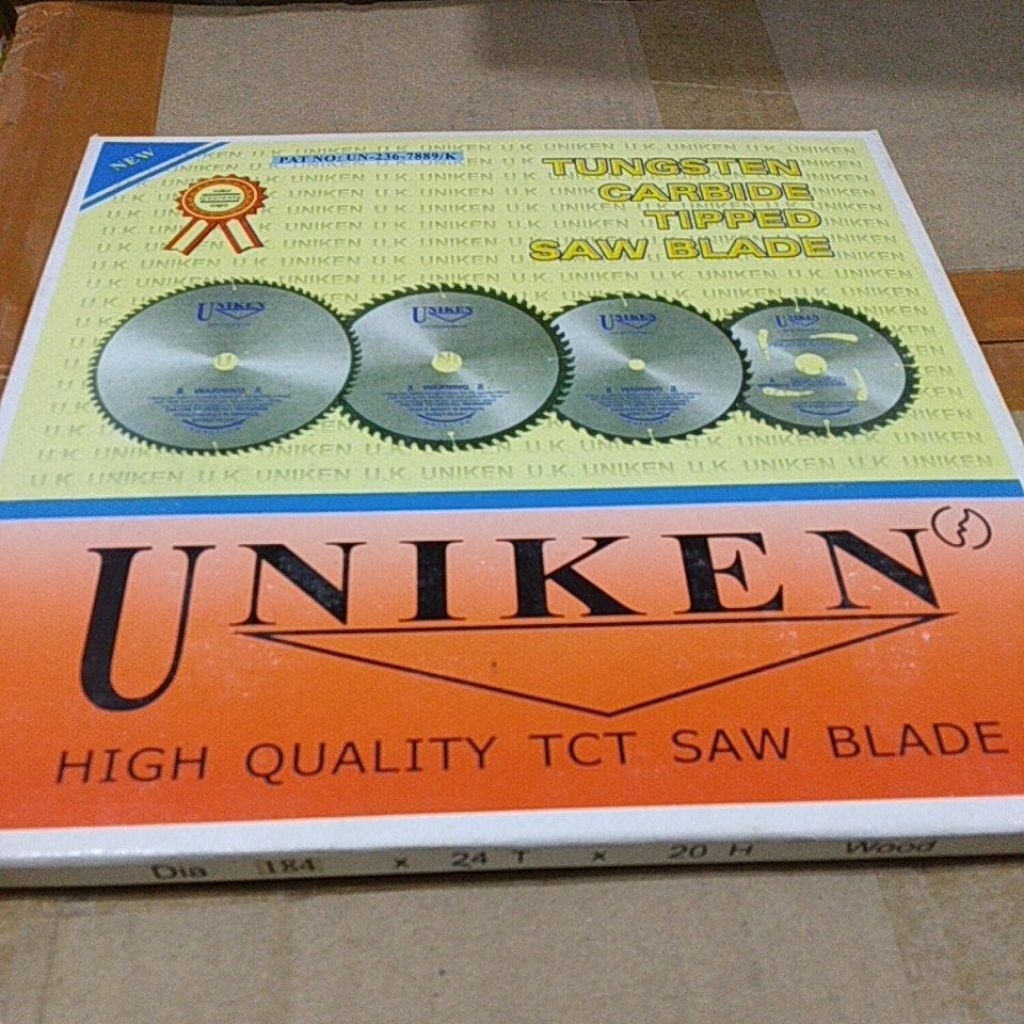 UNIKEN Mata potong Kayu 7" TCT Saw Blade 7"