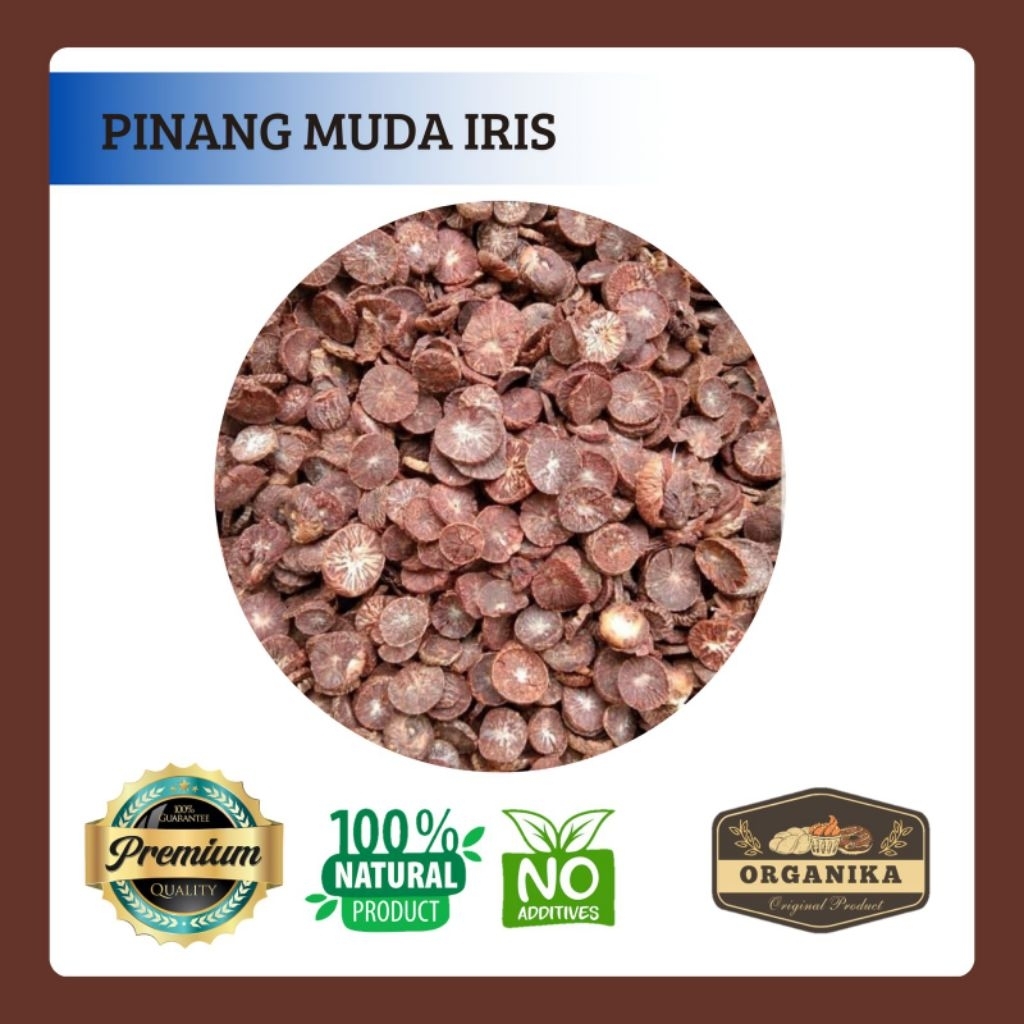 Pinang Muda Iris 100gr / Buah pinang muda (Areca catechu)