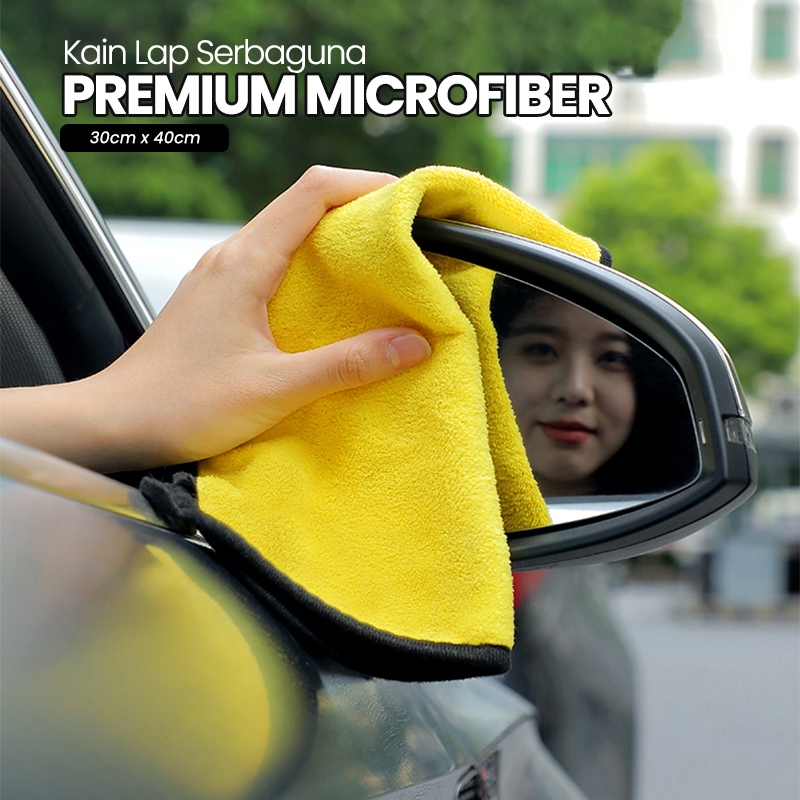 Kain Lap Microfiber premium handuk mini /Kain Lap Serap dan Halus Kain Lap Micro Fiber Mobil Motor M