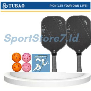 Pickleball Paddle Set / Bundling TUBAO T-700 (2 Pcs Paddle Dan 4 Pcs Bola Pickleball)