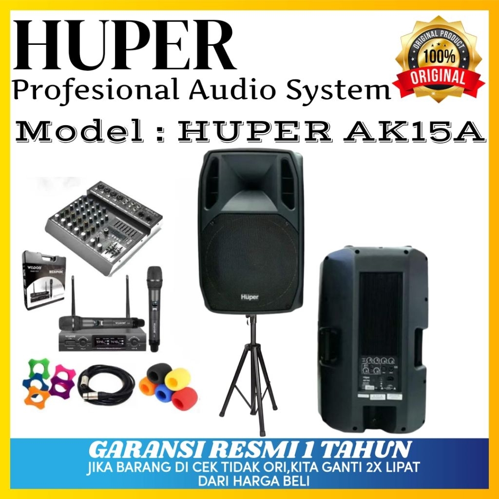 Speaker Aktif Huper Ak15a Original Speaker Aktif Huper 15inch