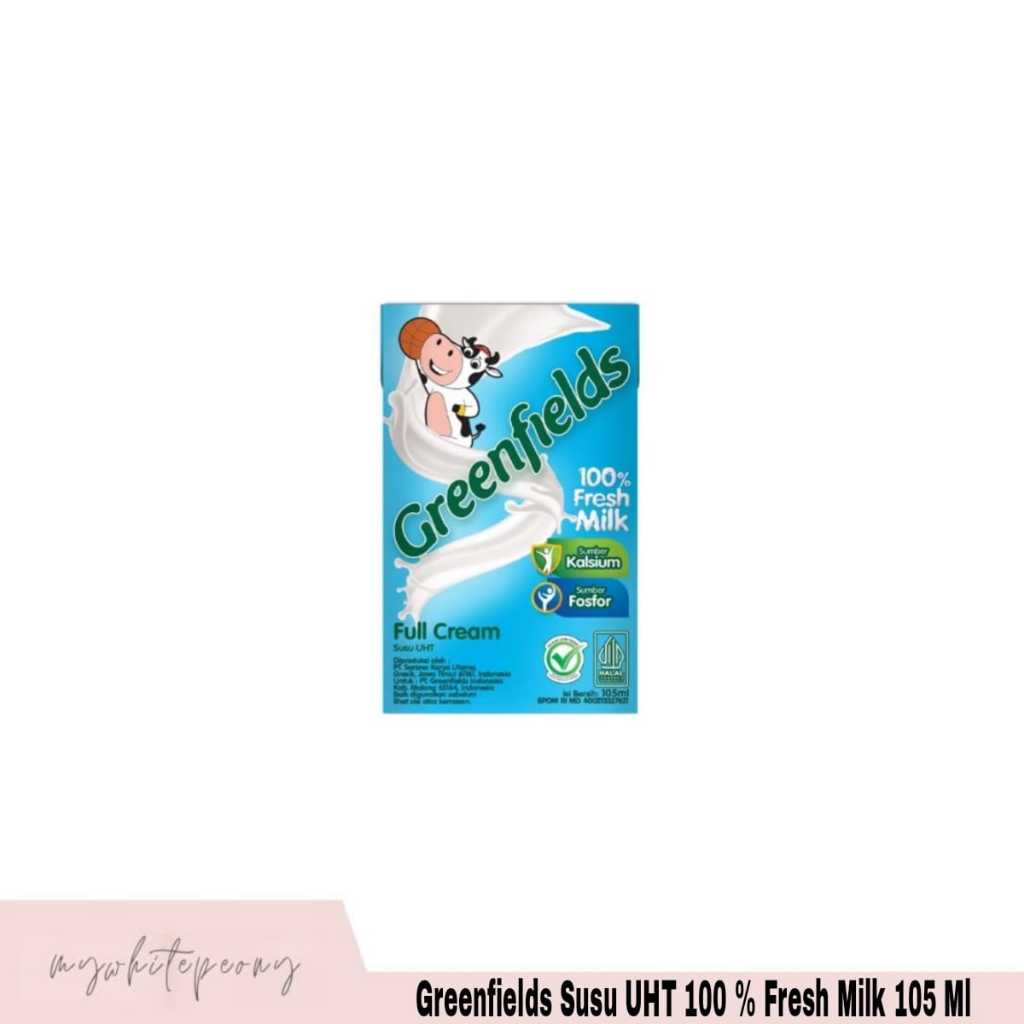 Greenfields Susu UHT 100 % Fresh Milk 105 Ml