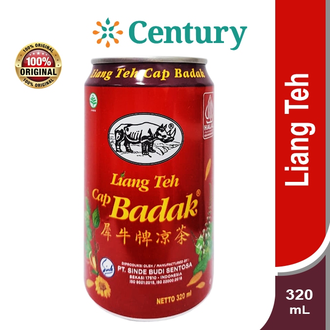 LIANG TEH CAP BADAK KALENG 320ML / PANAS DALAM / SAKIT TENGGOROKAN/ MINUMAN