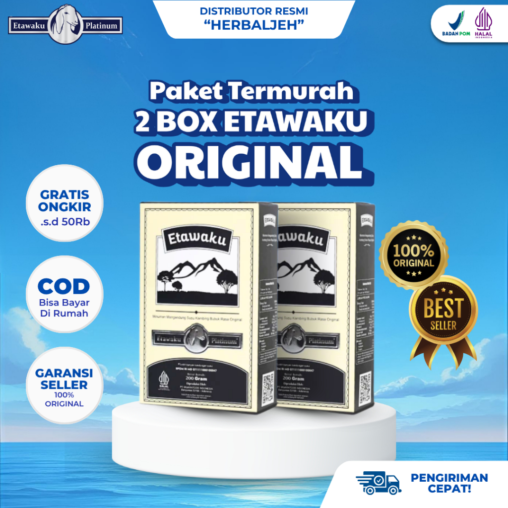 [PROMO 10.10] Paket 2 Box Susu Etawaku Platinum Original - Atasi Masalah Pernapasan HALAL BPOM