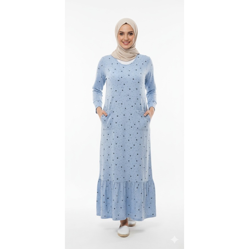 Dress Calista Miulan / Dress Miulan / Gamis Miulan / Dress Baby terry / Miulan Hijab