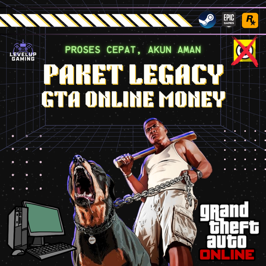 Paket Ekonomis Uang GTA 5 Legacy Online Duit Grand Theft Auto V Game PC