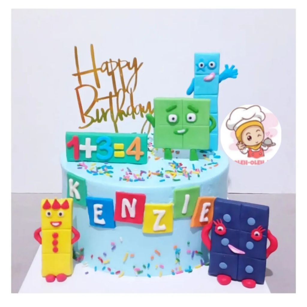 Kue ulang tahun Anak Laki-laki / Numberblock Custom Cake / Kue Ultah Karakter Numberblock