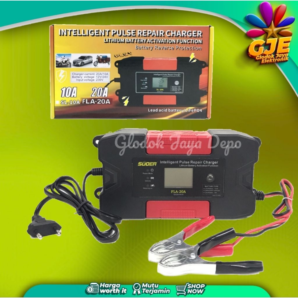 CAS AKI CHARGER ACCU 20A 12V SUOER SON20A