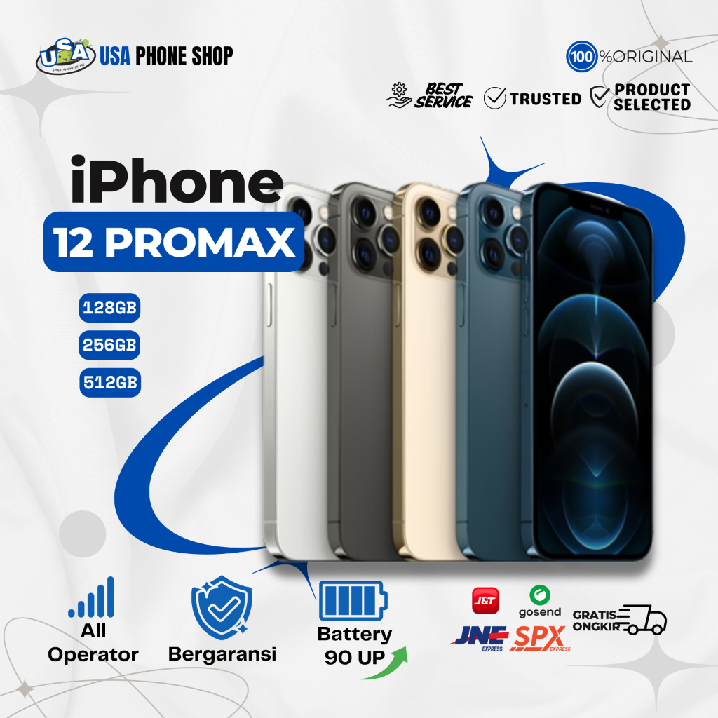 iPh0ne 12 Pro Max ex IBox Garansi Original iPhone Fullset All Operator 64GB 128GB 256GB