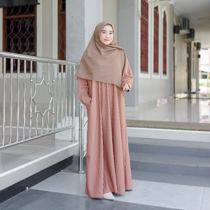 Hamza Store - Abaya batwing jumbo / Gamis knit Terbaru / Abaya Knit Zara / Abaya Jumbo / Gamis Knit 