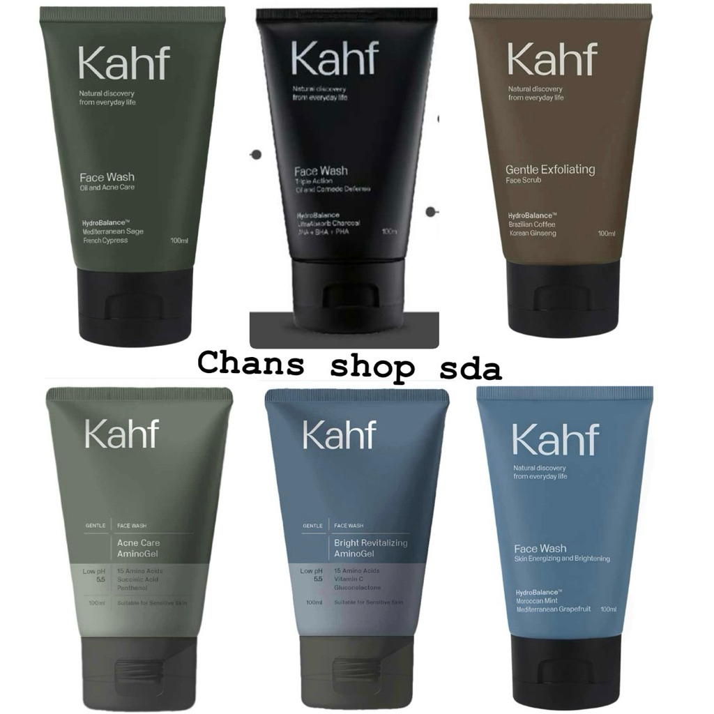 KAHF FCWASH 100GR KAHF FACE SCRUB COKLAT KAHF FACE WASH OIL AND COMEDO DEFENCE 100GR