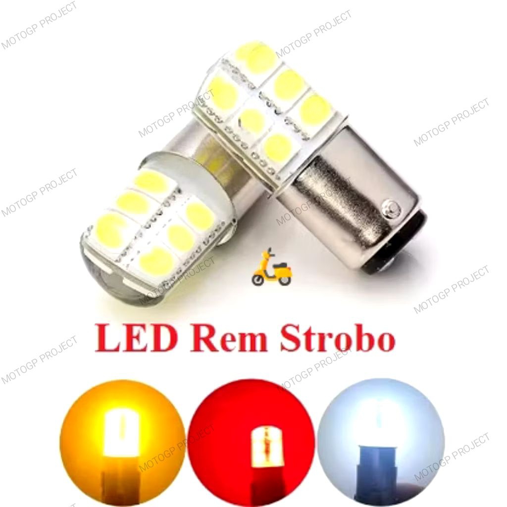 LAMPU JELLY LED / LAMPU LED MOTOR 12 MATA BOLA STOP REM KEDIP JELLY