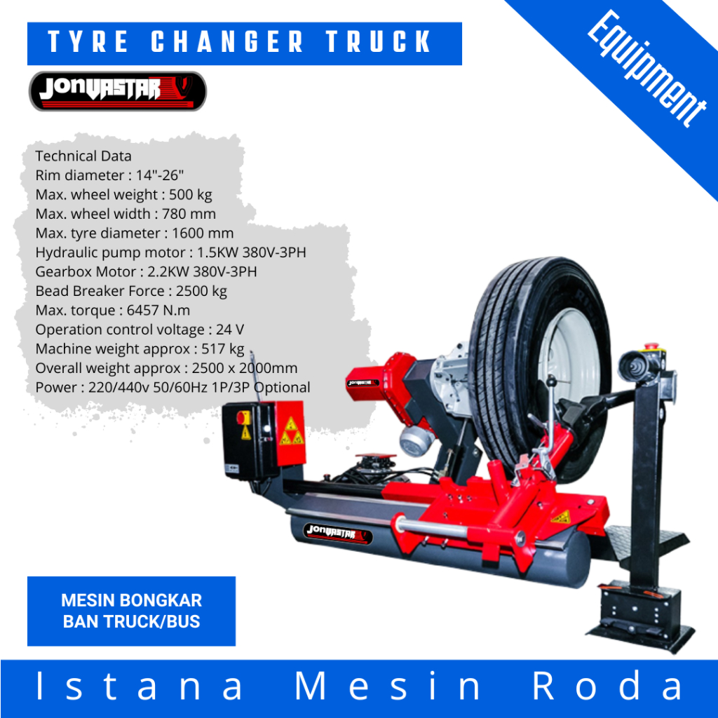 tyre changer tire changer truck mesin pembuka ban truck otomatis merk jonvastar