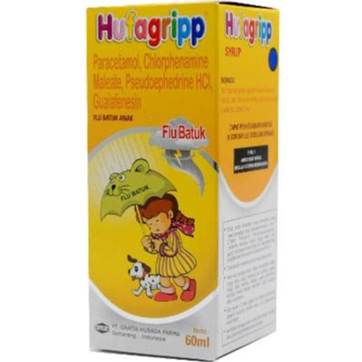 Hufagrip Flu & Batuk Sirup 60 ml / Hufagrip Flu Dan Batuk