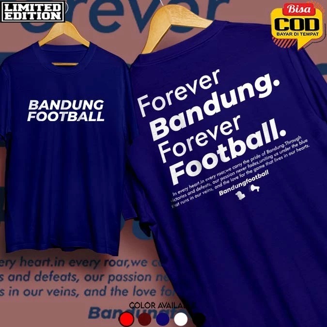 KAOS BANDUNG FOOTBALL KAOS DISTRO BANDUNG FOOTBALL PRIA WANITA