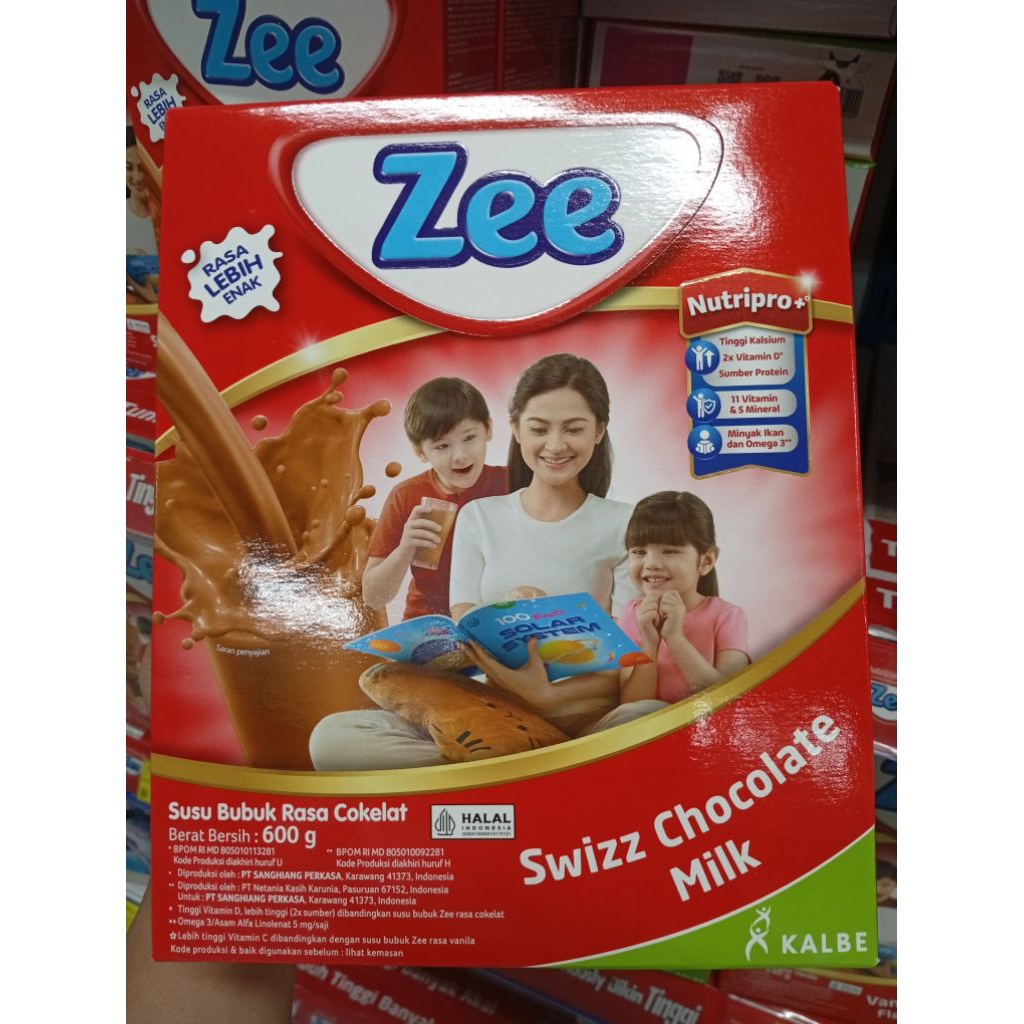 susu zee regular swizz coklat 600gr x 2 box