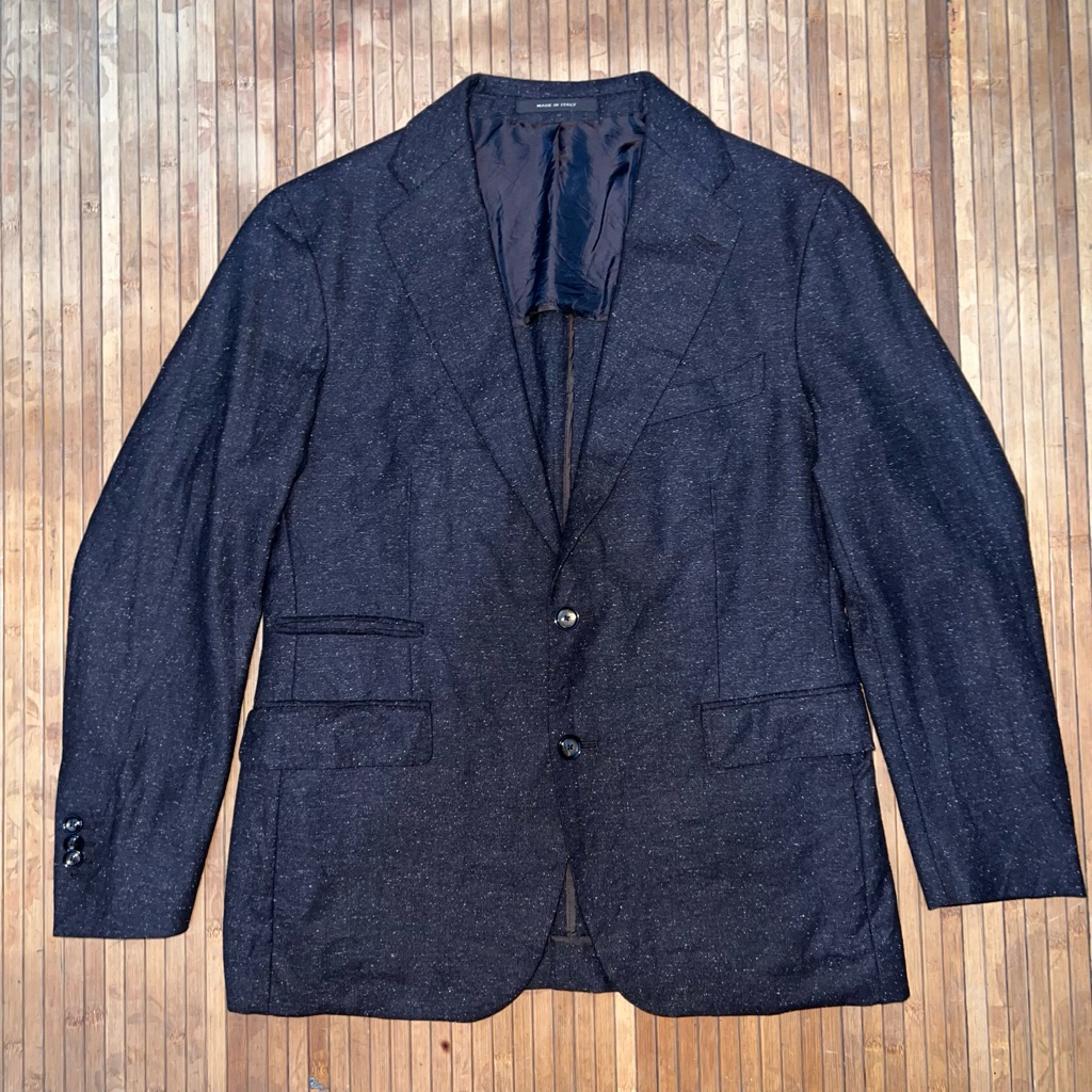 TAGLIATORE SLIM FIT TWO BUTTON SPECKLED BLAZER JACKET balmain true religion