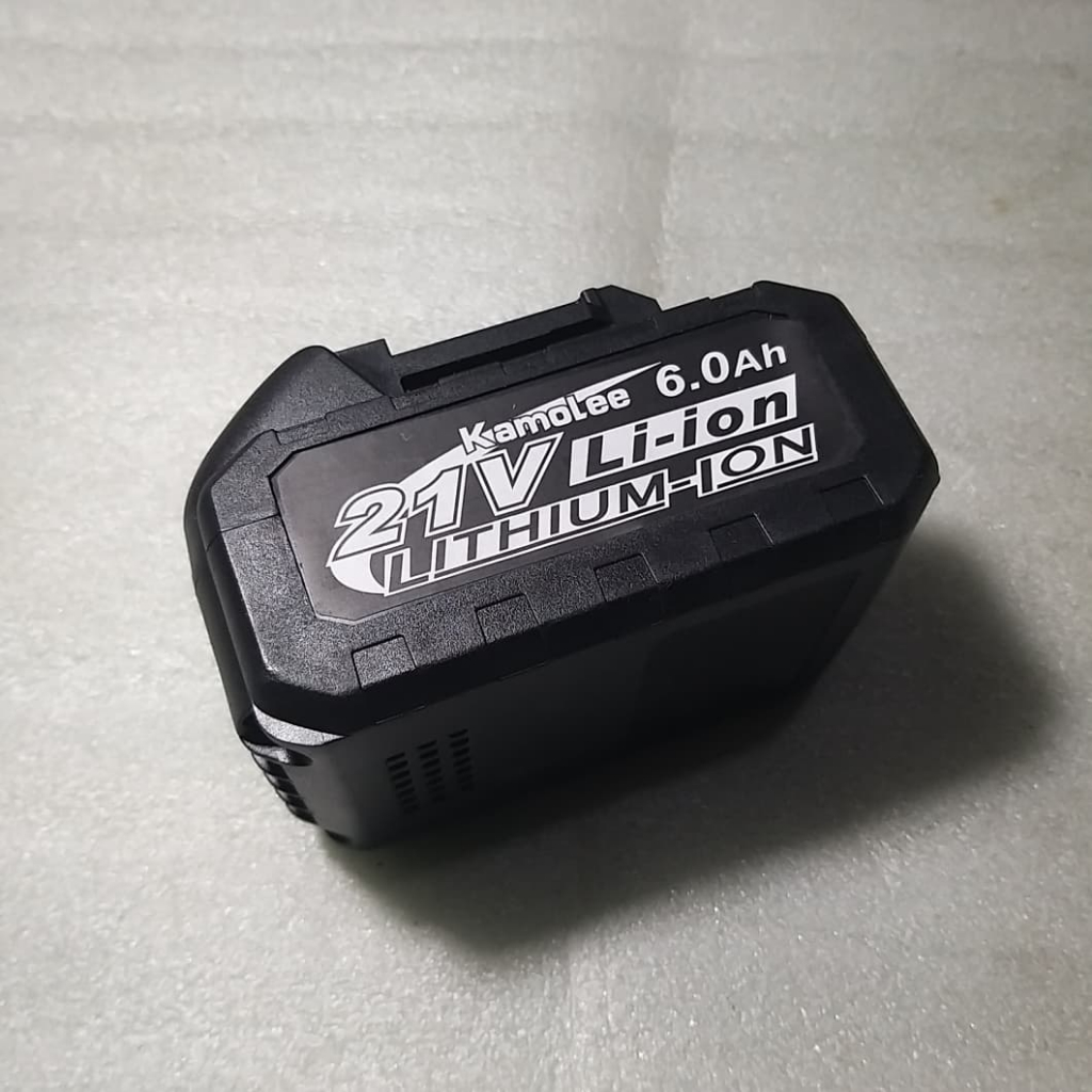 Baterai Kamolee 6000mAh 21V Baterai Li-ion Bor Baterai Tangan JLD Alat Bor Isi Ulang alat-alat Listr