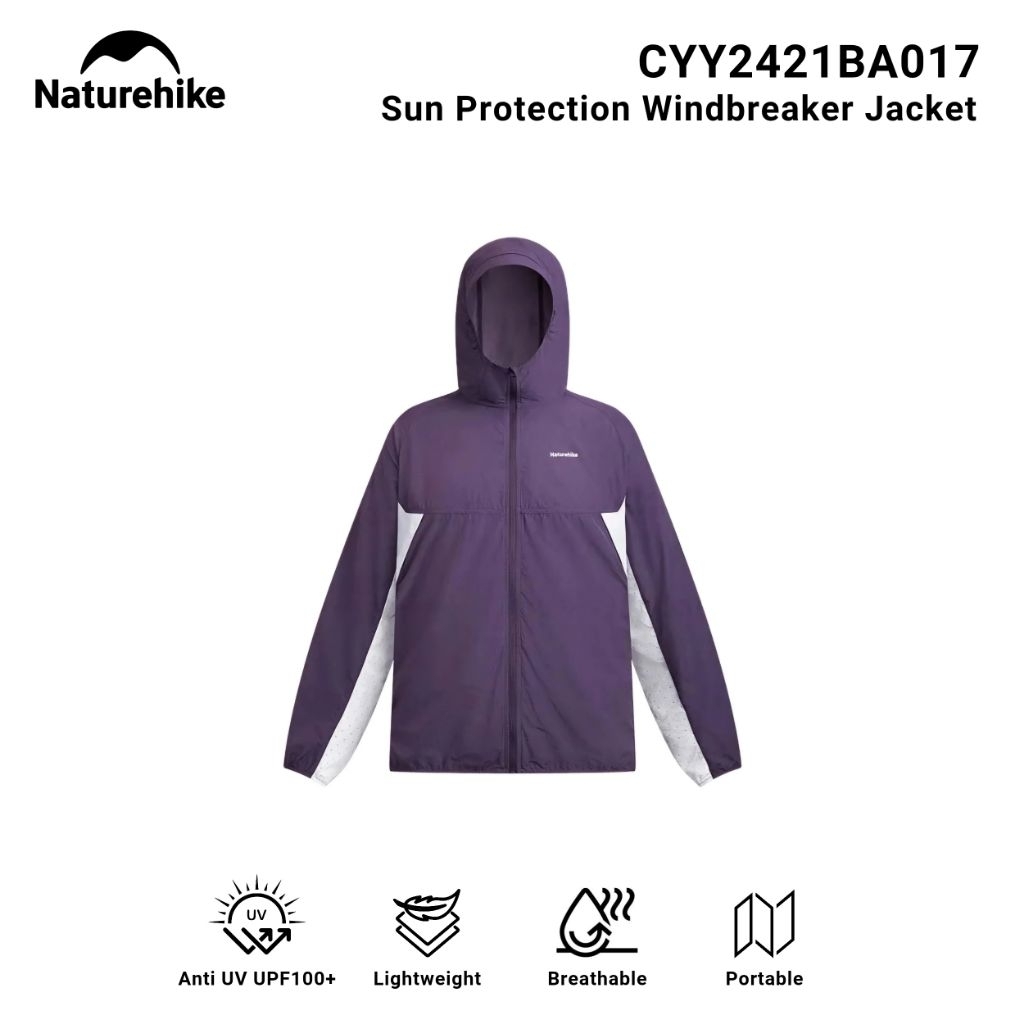 JAKET NATUREHIKE CYY2421BA017 CYY2421FS024 LIGHTWEIGHT SUN PROTECTION WINDBREAKER JACKET JAKET PARAS