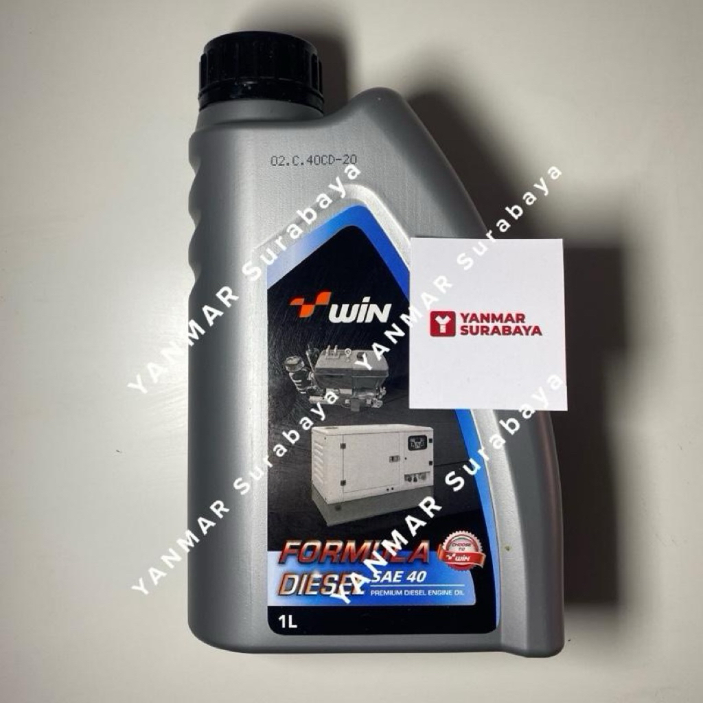 Oli WIN Diesel Formula SAE 40 1Liter Oli mesin Mesin diesel serbaguna, Traktor, Genset dsb. Original