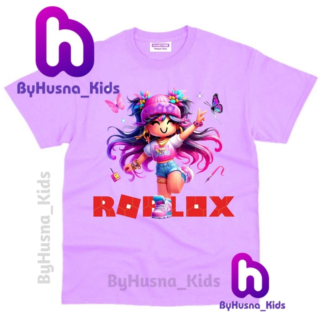 BAJU ANAK KAOS ANAK ROBLOX GIRLS GAMERS ANAK PEREMPUAN ANAK CEWE