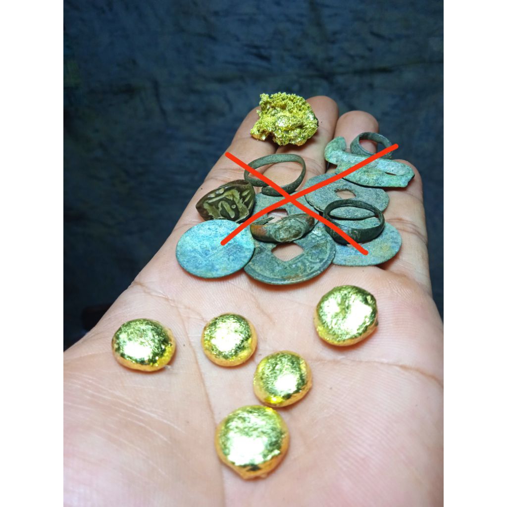 benda kuno temuan sungai kuning ke emasan