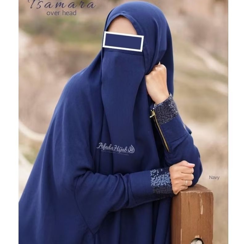 Afada Hijab - Tsamara Overhead Abaya Set (Abaya Gamis Set Hijab Haji dan Umrah) Muslimah Dress Gamis