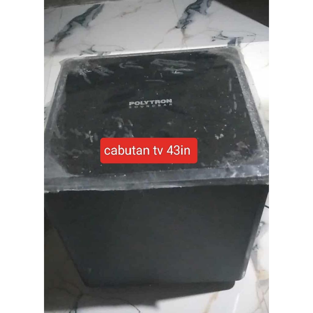 SPEAKER SUBWOOFER SOUNDBAR PASIF TV POLYTRON 43-50 INCH