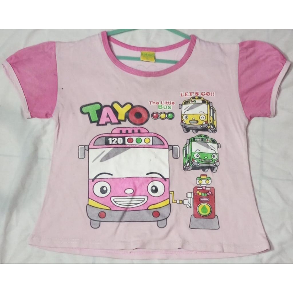 Kaos Anak Perempuan Tayo Pink – The Little Bus Lucu