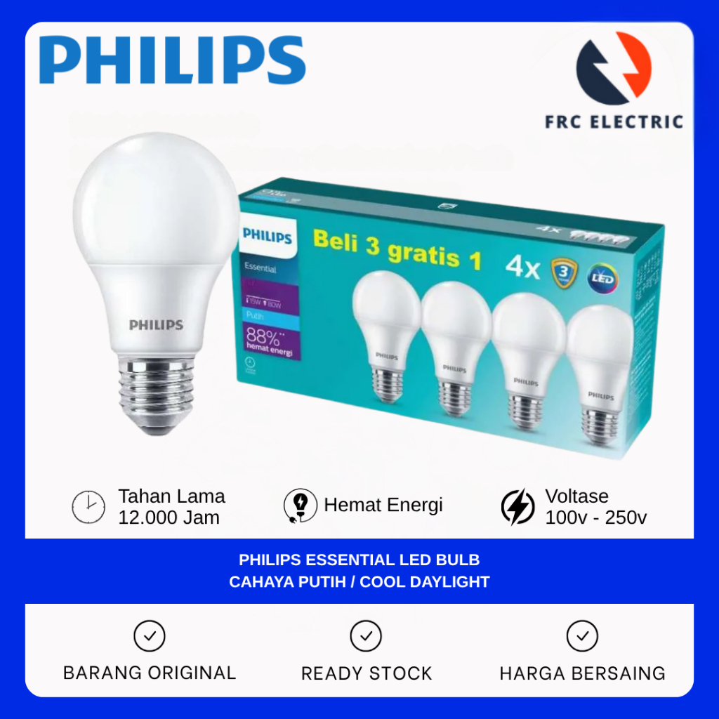LAMPU LED PHILIPS - LAMPU PHILIPS - LAMPU BULB -  LAMPU LED - BOHLAM PHILIPS - LAMPU BULB PHILIPS - 
