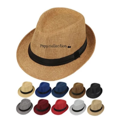 Topi Fedora Panama F1 / Fedora Hat Import / Topi fedora kain Halus