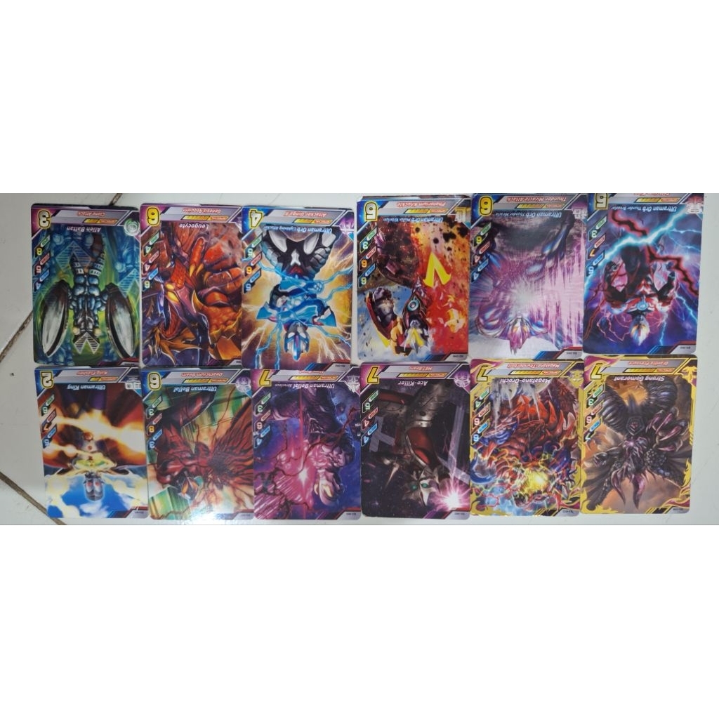 Kartu Ultraman Baik Jahat dan Monster Paket 3