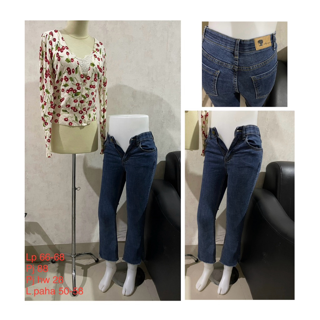 My style denim pants celana jeans celana denim cutbray cb size 26 27