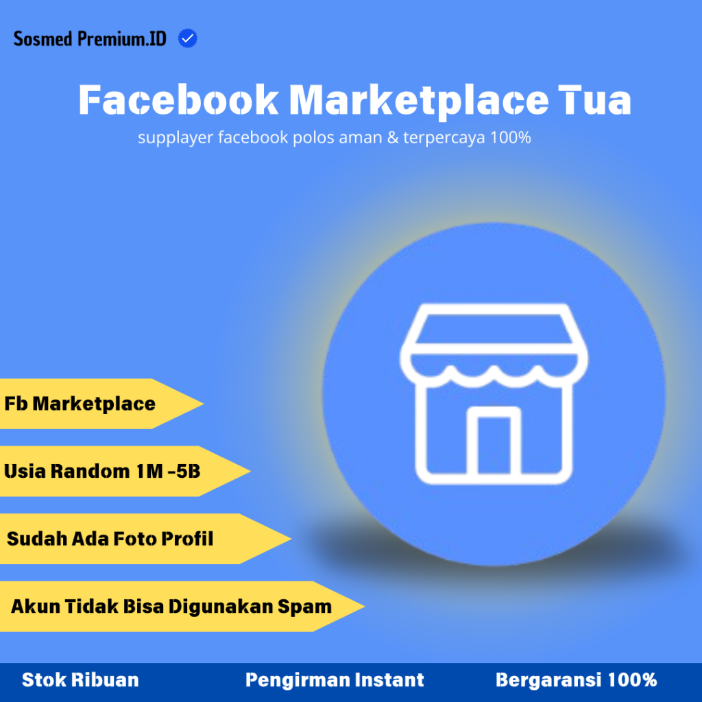 Jual Akun Facebook MARKETPLACE Tua Siap untuk digunakan Posting semua barang bergaransi 100%