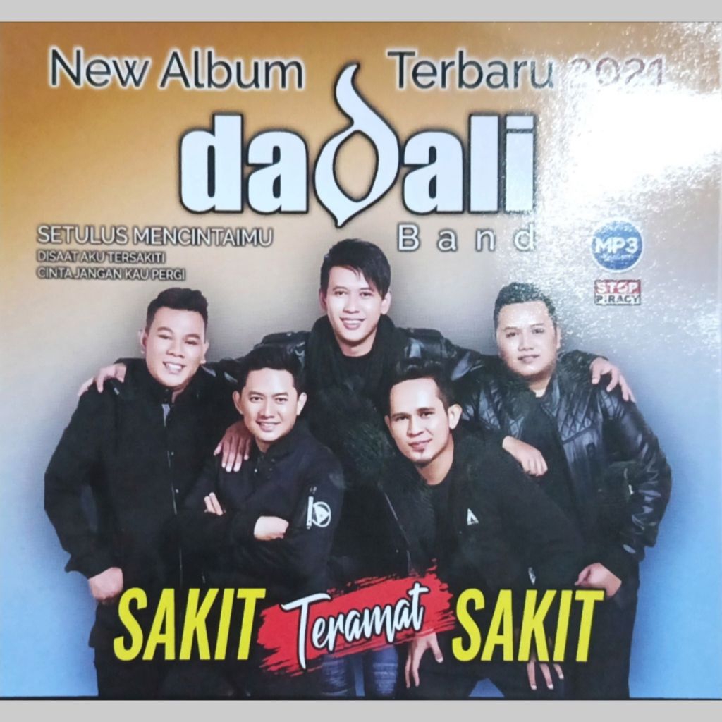 Kaset Mp3 Audio Lagu New Album Dadali Band - Sakit Teramat Sakit