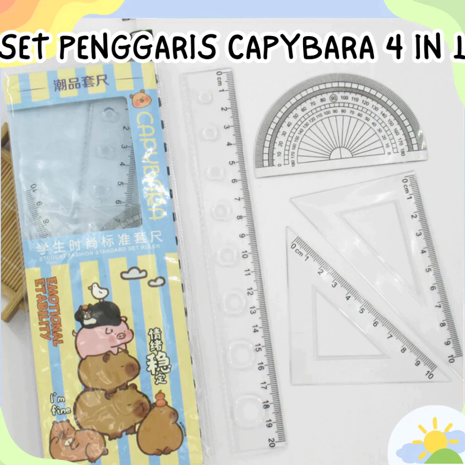 PENGGARIS SET LENGKAP | PENGGARIS LUCU | SET PENGGARIS CAPYBARA