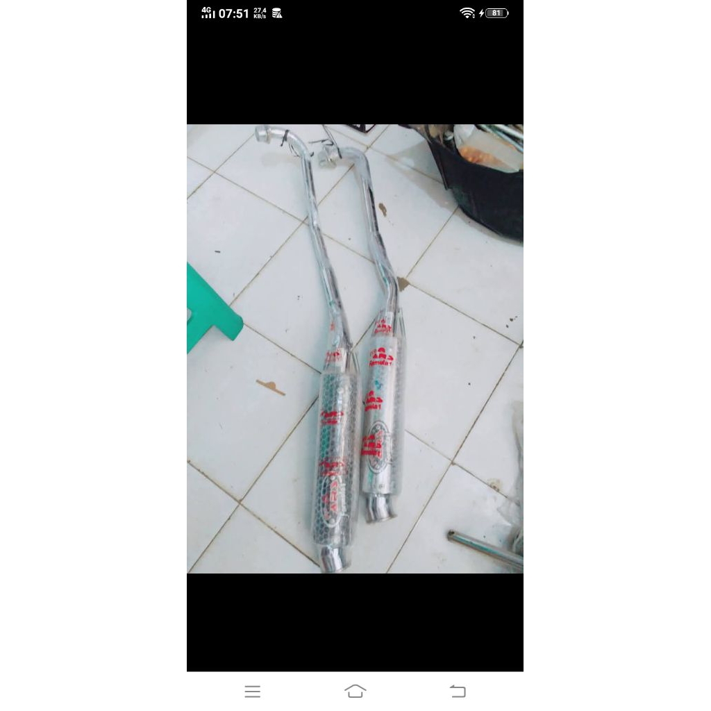 knalpot racing pro ars kawasaki kaze r/blitz r original ars